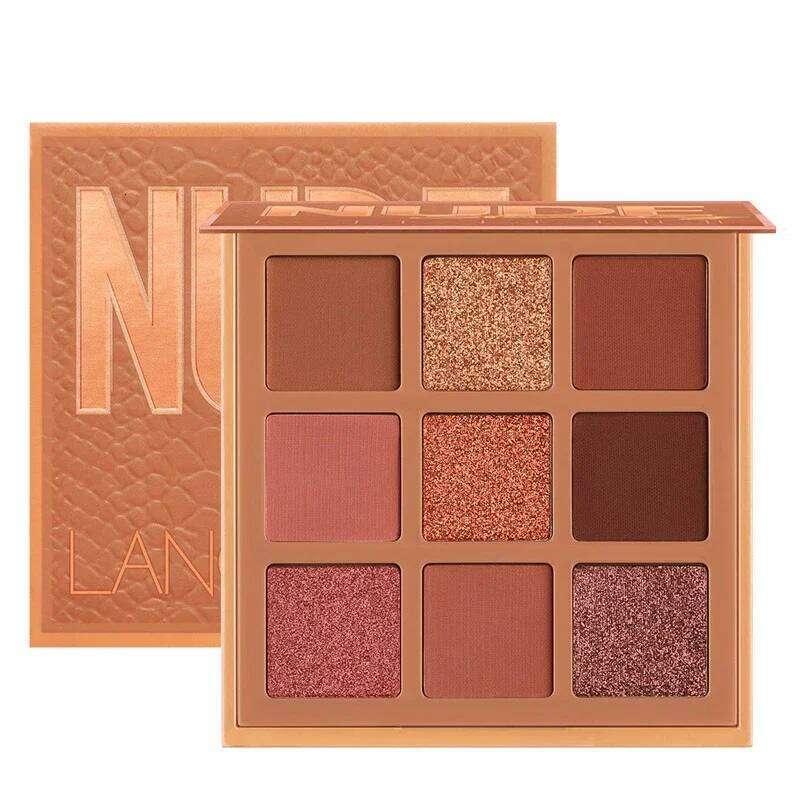 9 Colors Nude Makeup Palette Matte Shimmer Eye Pigmented Powder Make Up New Warm Earth Color Eyeshadow free shipping