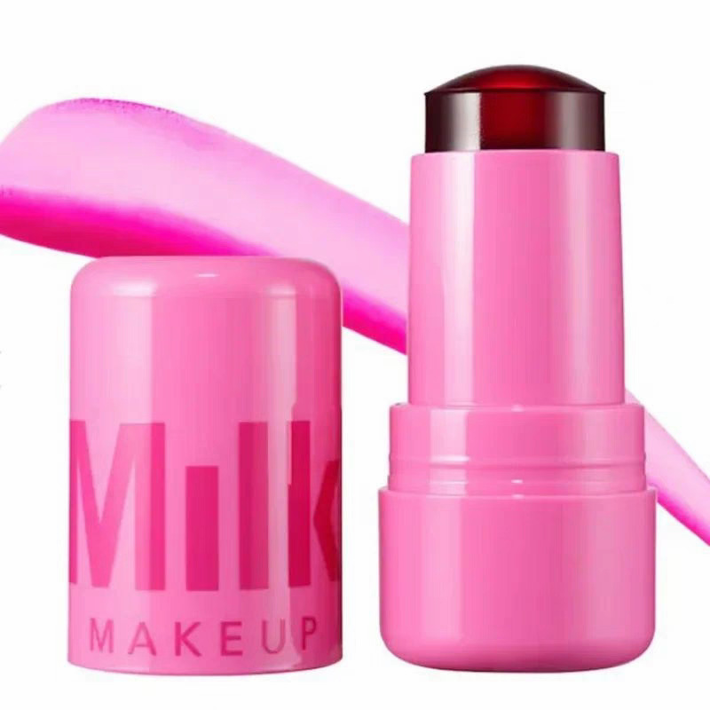 MILK MAKEUP Blush Jelly Lipstick Rouge Cream Stick Lip Face Eye Cheek Blusher Dual-use Transparent Lip Dye Lip 4 Color Good Quality