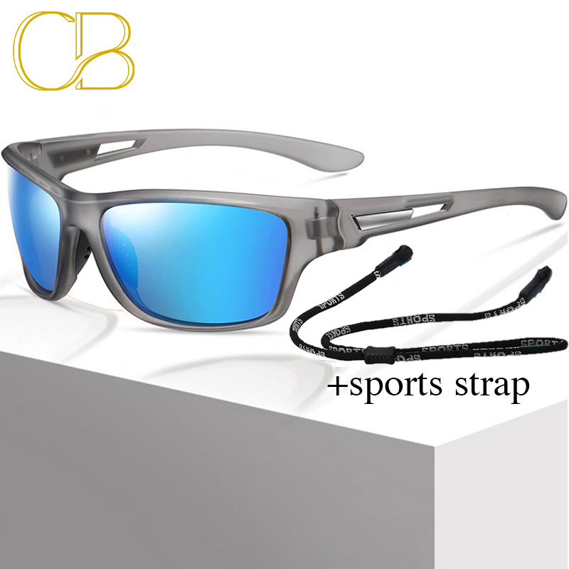 CB Polarized Sunglasses Men Luxury Brand Designer Vintage Fishing Driving Sun Glasses Male Goggles Shadow UV400 Fashion 3040 CAVALLO BIANCO