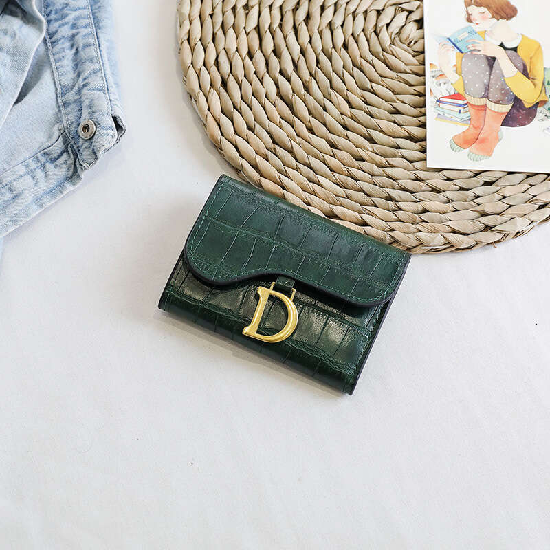 Small for Women New Korean Style Fashion Simple Short Wallet Credit Card Holder Coin Purse