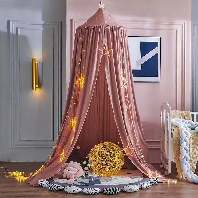 Kids Mosquito Net Baby Crib Curtain Hanging Tent Bed Decor Girl Princess Canopy Living Corner Play Reading NookDecor 250604z
