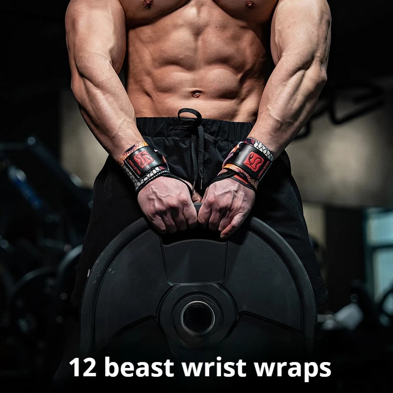 Twelve Zodiac Fitness Wrist Wraps 2025 Fitness Weightlifting Power Lifting Pressurized Wrist Brace Gym Bench Press Straps 250611