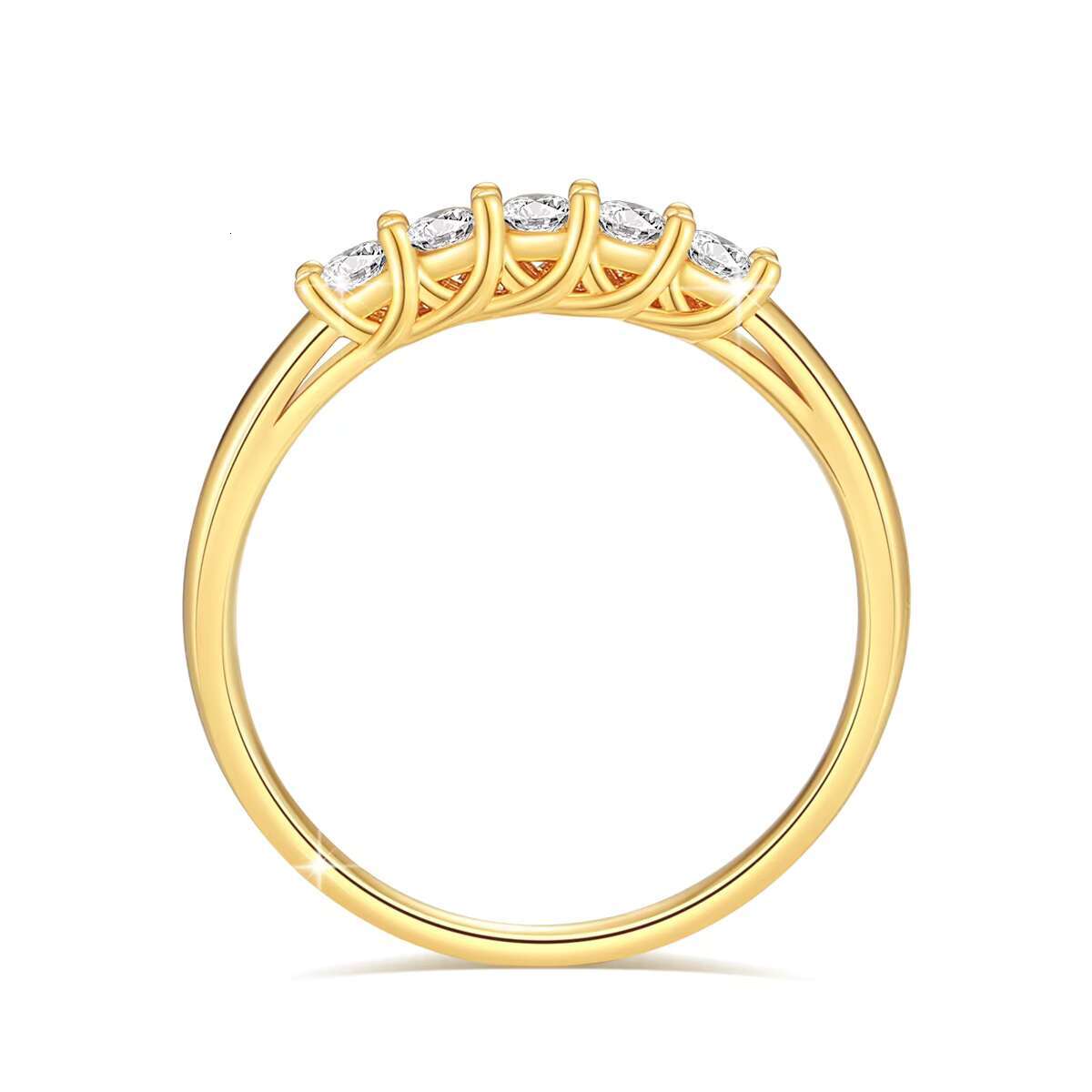 Designer Mini Jewelry Woman Engagement Ring 0.3 ct 5 Moissanite Cat Totem Ring 18K 5D Gold Hollow Bague De En or Mariage