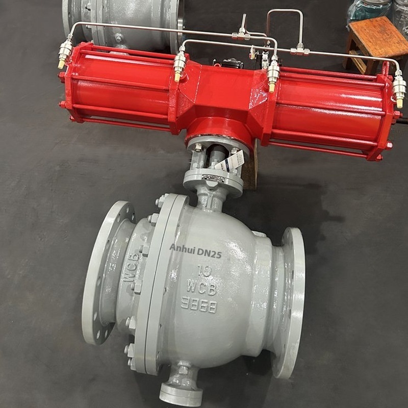 Hard Sealed High Pressure Turbine Q347F-100C Flange Explosion-Proof Electric Stainless Steel Fixed Ball Vae DN300