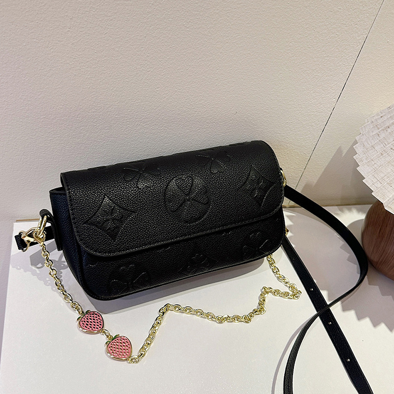 Designer bags, retro printed chain underarm bags, 2025 new versatile small square bags, high-quality single-shoulder crossbody women's bags, free