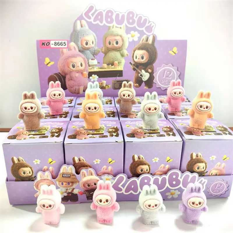 Mini Yoga Labubu Cry Baby Series Blind Box Flocking Exquisite Cute Doll Gift Diy Pendant Accessories Decoration Kawaii Toys Gift X250612