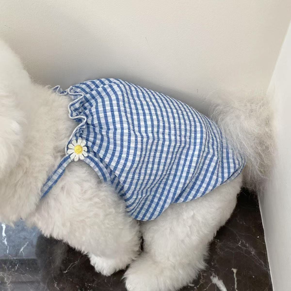 T444Dog clothes all seasons wear workwear vest pet traction schnauzer bichon shiba inu trendy work coat