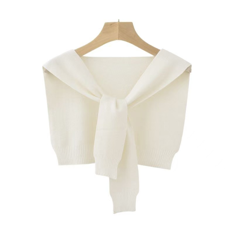 K994 Classic striped outerwear shawl for women Spring and autumn all-match false collar decorative waistcoat empty shoulder multifunctional scarf
