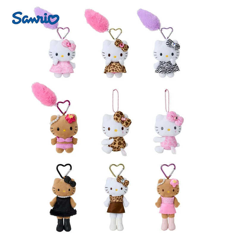 Sanrio 1pcs 12cm Cute Hello Kitty Plush Toy Doll Hello Kitty Plush Soft Stuffed Animals Toys Gifts Key Chain Decoration X2506121