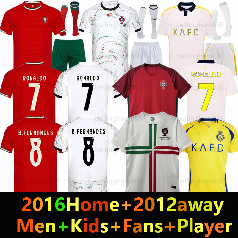 25 26 Ronaldo Portugieser soccer jerseys MANE Al Nassr FC 2025 2026 Men Kids Fans Player B.FERNANDES BERNARDO Football shiirt 2012-16 Portugals Retro shirts