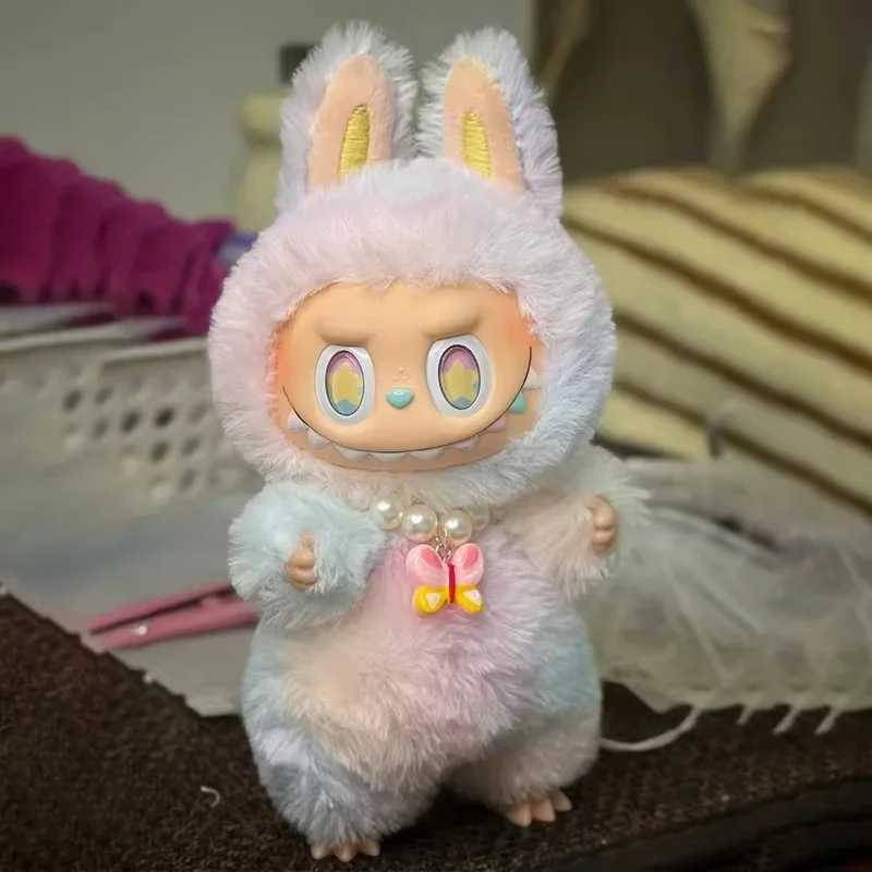 ZIMOMO Rainbow Labubu Tail Leader Couture Creative Change Doll DIY Figure Vinyl Pendant Doll Model Toy Replica Toy Birthday Gifts X250612