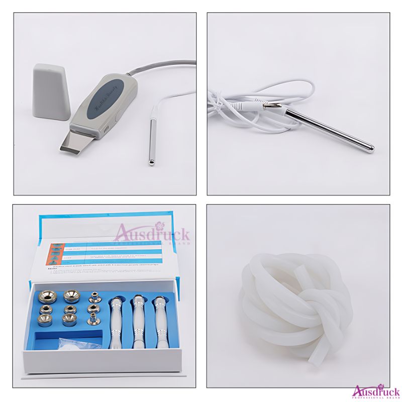 Professional Grade Facial Toning Device with Four Modes Dermabrasion Skin scrubber Ultra-Sonic Cleanse + Cold/Hot Therapy System for Smoother Complexi