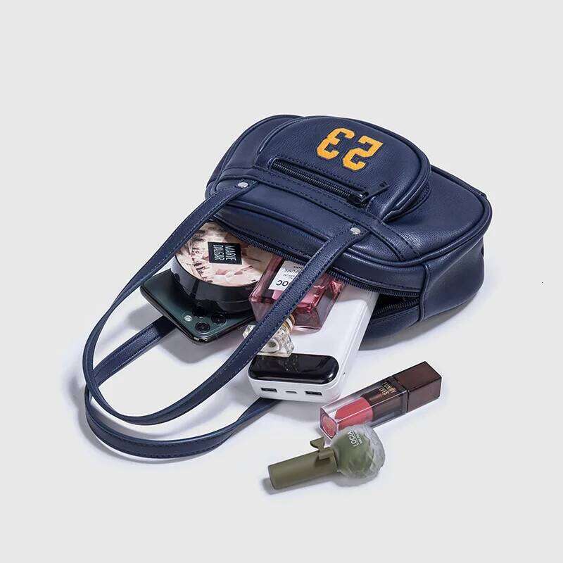 Women's Bags Designer New Casual Navy Blue 23 Pattern Bowling Handbag, Shoulder Women's Mini Bag, Bags For Women