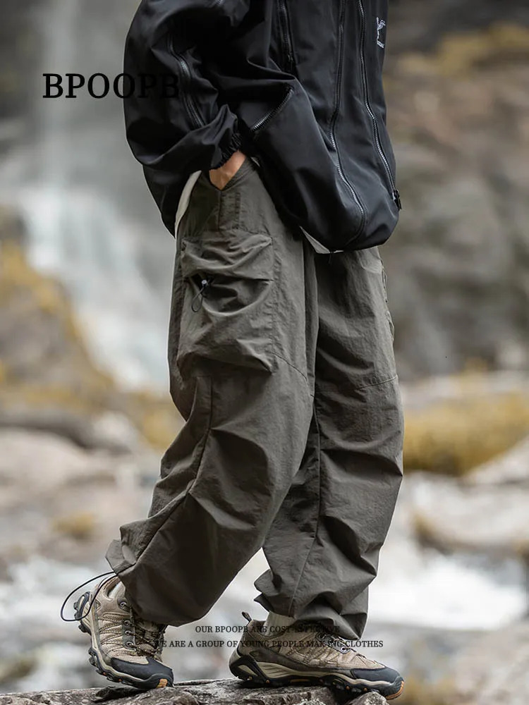 Mens Hiking Pants Waterproof Windproof Spring Autumn Outdoor Sports Rain Trousers Trekking Camping Fishing Hunting Cargo Pants 250611
