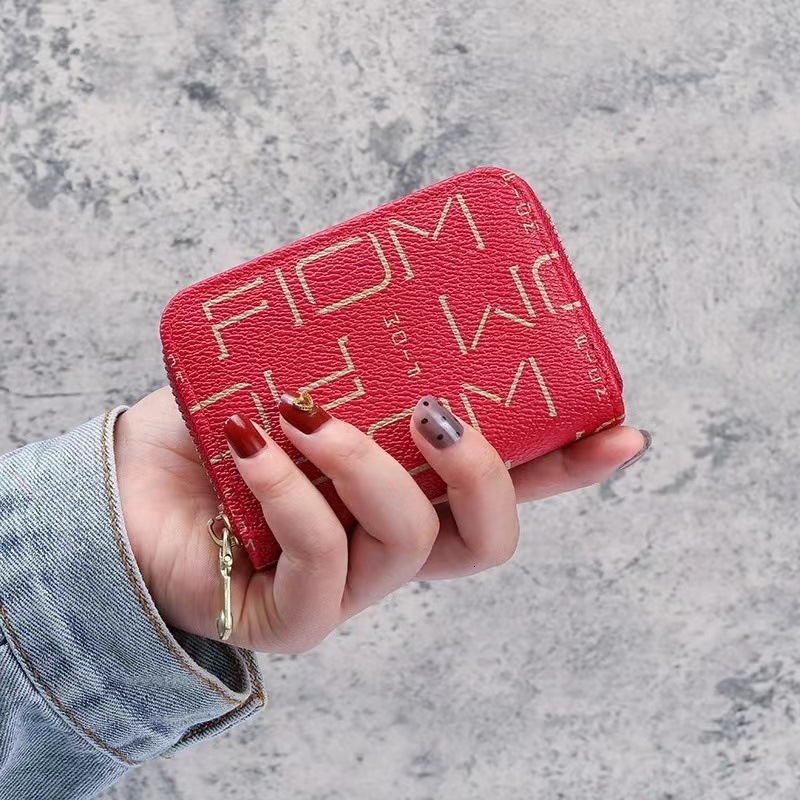 New Designer Wallet Unisex Wallet Men Uxury Wallet Travel Classic Leather Genuine Leather Mini Snap Red ID Window Coin Pocket Free delivery Coin Purse