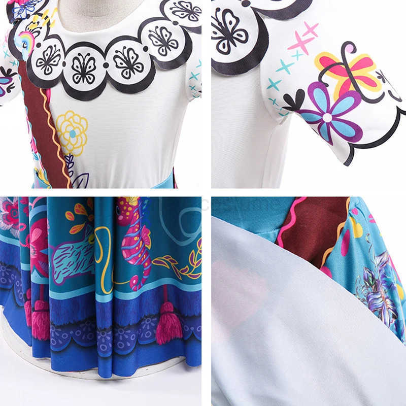 Disney Encanto Mirabel Dress Up bambini halloween Costume Cosplay 2-12Y Cartoon Fancy Carnival Birthday Party Costume Toddler Outfit X250612