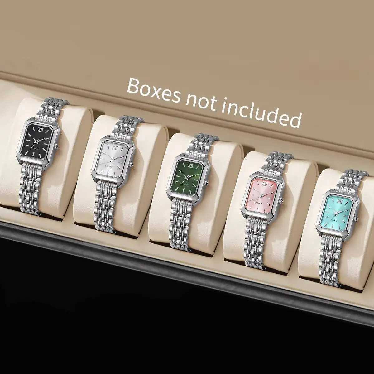 4/5/8/9PCS Fashion Rectangle Women Quartz Luxury Analog Womens Wristwatches For Ladies Clock Reloj MujerWithout Box XJ250612