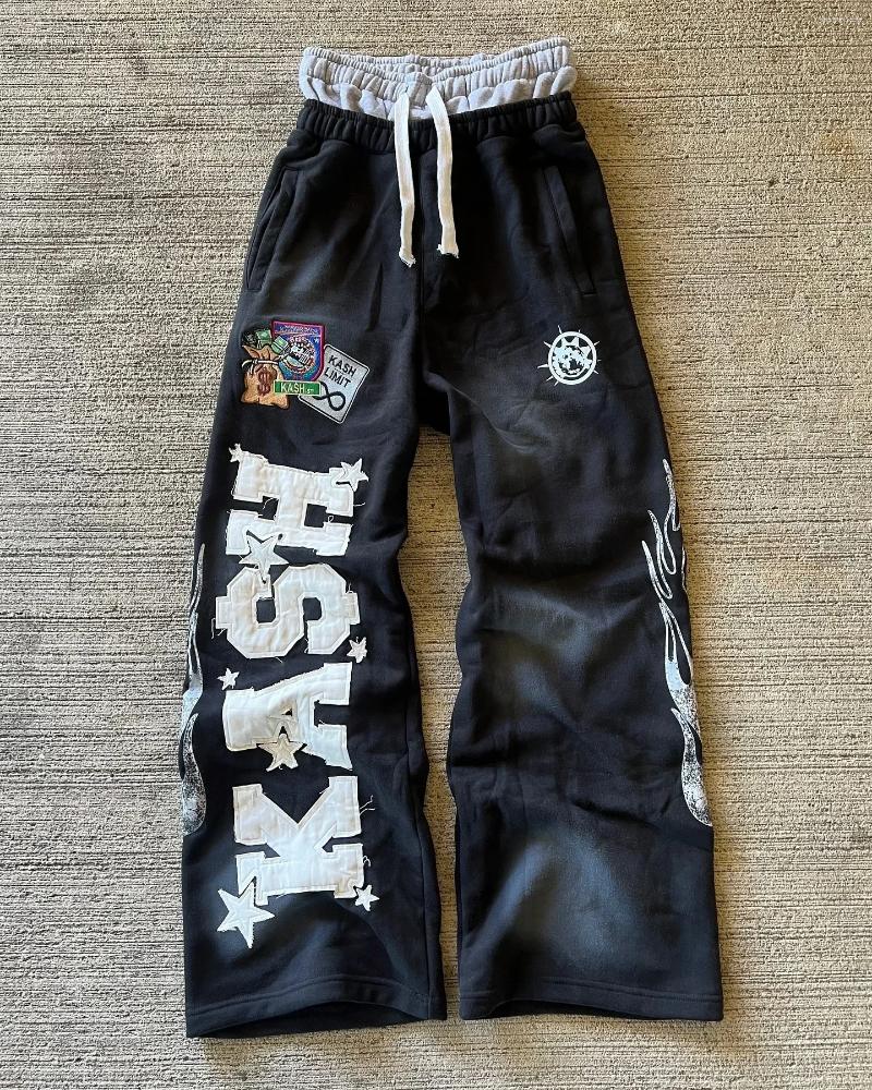 Men's Pants Retro Animal Print Sweatpants Y2K Clothes Men Women Harajuku Hip Hop Graphic Baggy Elastic Waist Casual Trouser