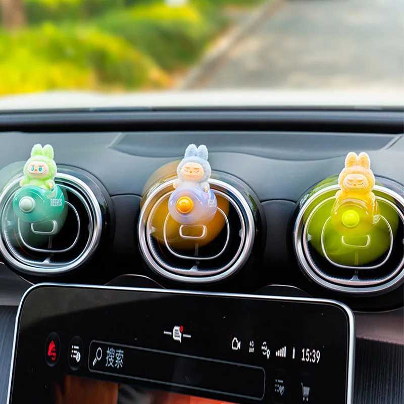 Cute Labubu Car Air Freshener Perfume Diffuser Outlet Fragrance Cartoon Decor Auto Accessories Toys Gifts X250612