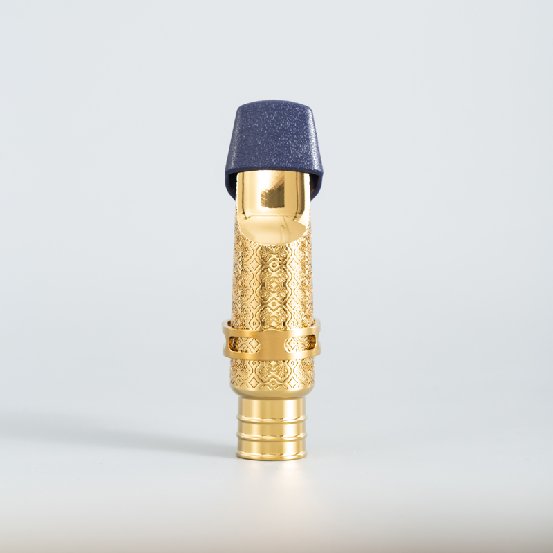 Gold Carved Alto Saxophone Head Professional Performance Grade Metal Head Accessories Transparent Tone