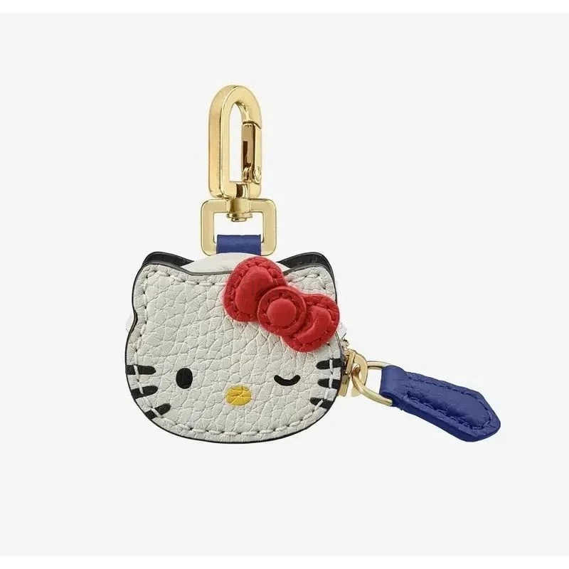 Sanrio Kawaii High Beauty Hello Kitty Cartoon Personalized Creative Leather Bag Keychain Pendant Fashion Clothing Accessories X250612