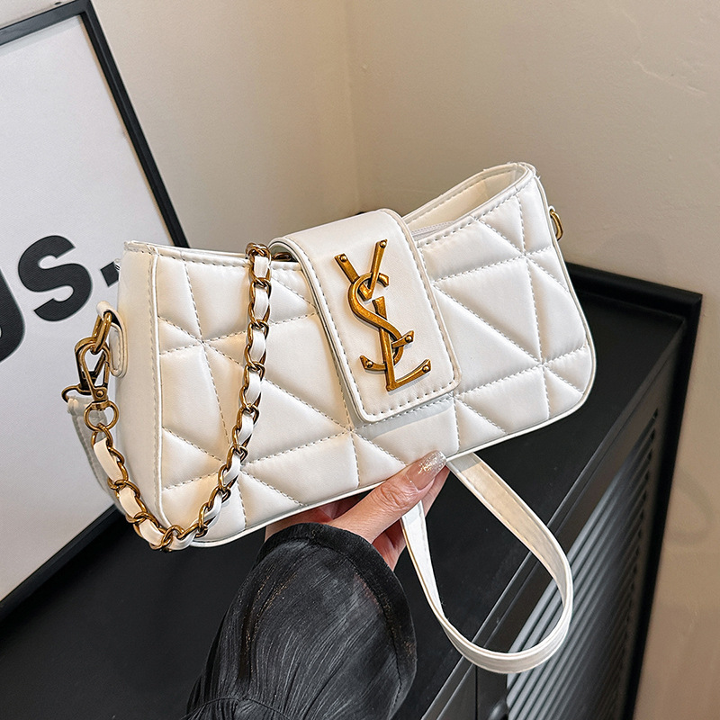 Designer bags: New fashionable, high-end, versatile women's chain bags, niche single-shoulder crossbody bags, small square underarm bags, free sh