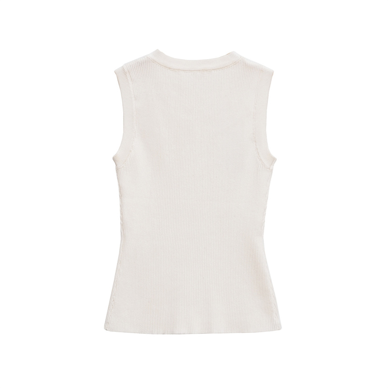 Spring/summer 2025 new casual women's clothing Europe and the United States spice starfish decorative sleeveless vest fashion Joker.