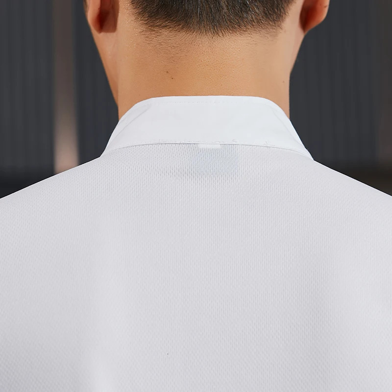 Short Sleeve White Chef Uniform Cook Shirt Men Women Restaurant el Costume Kitchen Bakery Unisex Waiter Work Clothing 250611