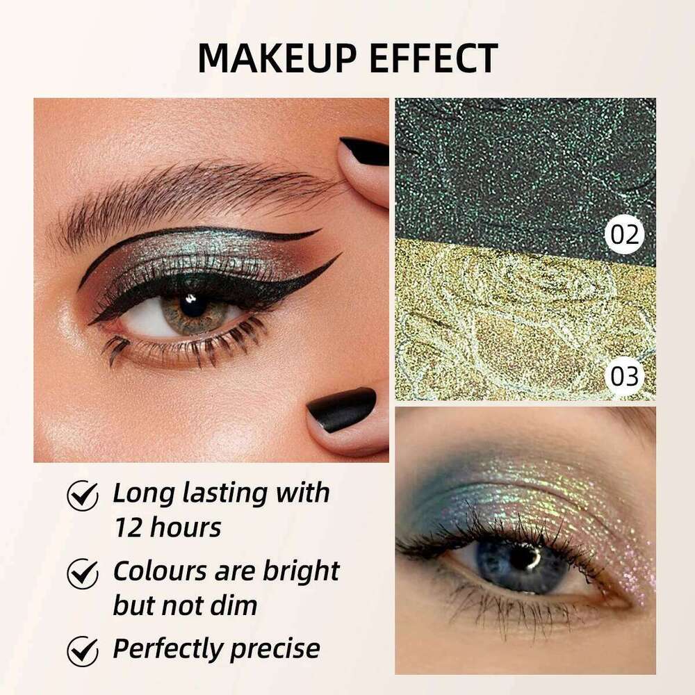 MAFFICK 6 colors long-lasting starlight single pearlescent waterproof non-sdge easy to color eyeshadow free shipping
