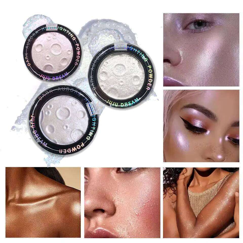 Five-color planet high-gloss powder, sparkling pearl fine light high-color eyeshadow,waterpro of natural Glow Highlighter Powder free shipping