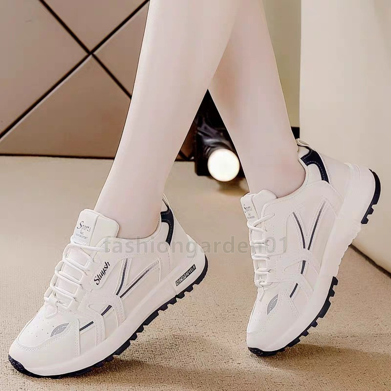 2025 Running Shoes Designer Sneakers For Womens Trainers Summer Fashion Mesh Breathable Lace Up Causal Sports Shoes Ladies Walking Anti-skid Platform 