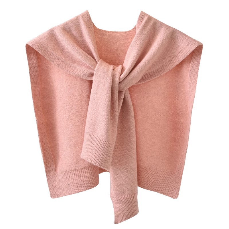 K992 2025 Korean version of air-conditioned room small shawl outer wear net celebrity shirt spring and autumn thick knitted wool with skirt scarf fema