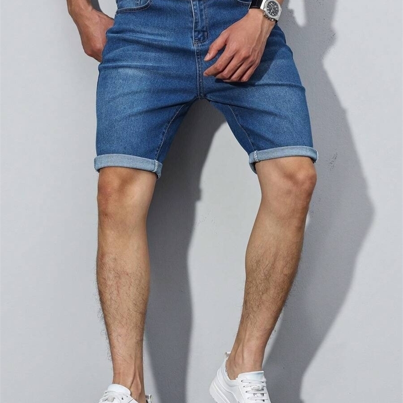 1PC mens American street denim pants simple casual suitable for daily wear shorts y250611Z