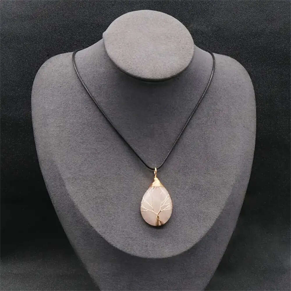 Natural Crystal Sardonyx Tumbled Pendant Raw Stone Polished Freeform Agate Gemstone Necklace Sweater Chain
