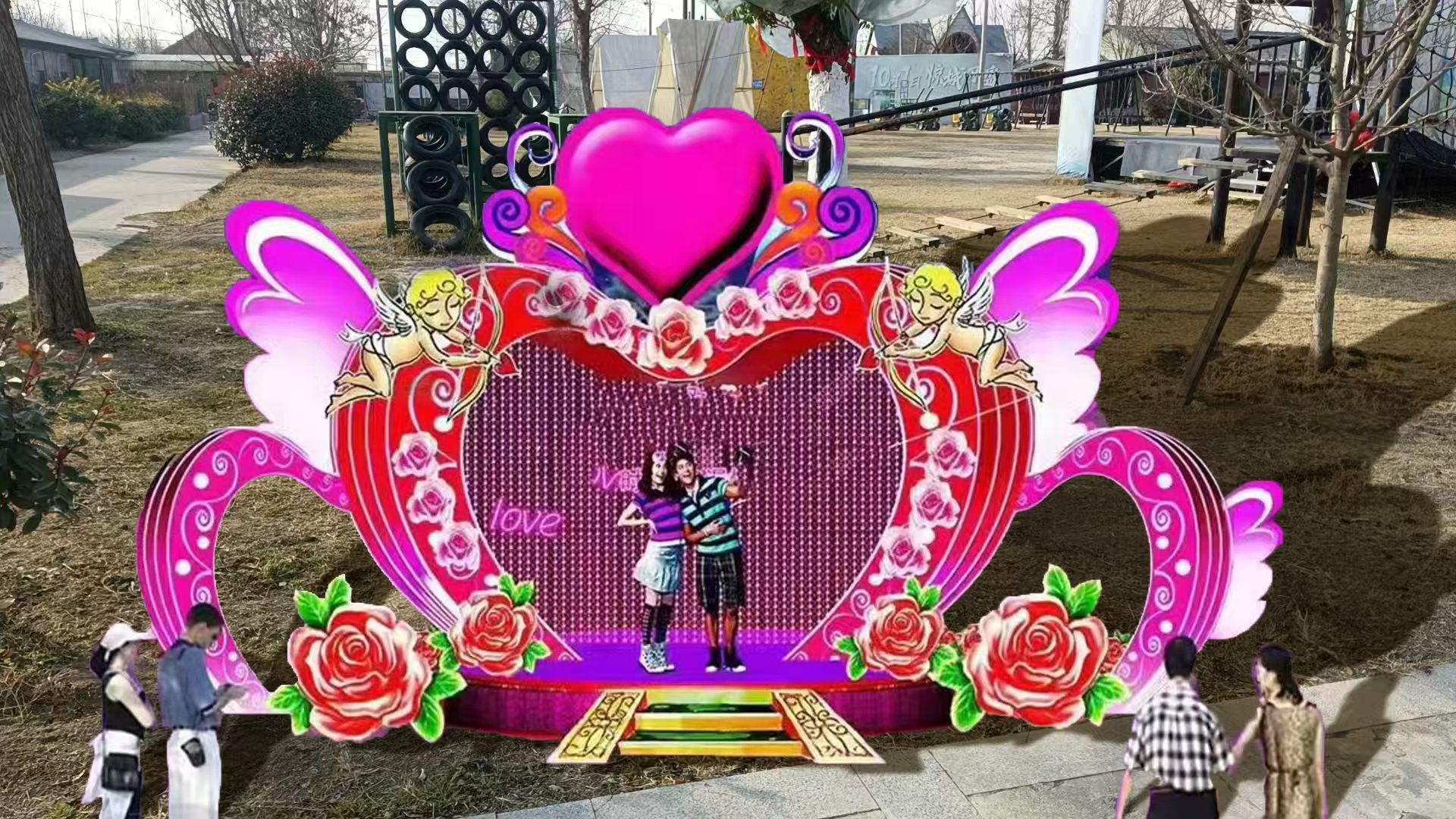 Design Your Own Bright Festival Lantern Setup - Perfect For Parks & Landscapes