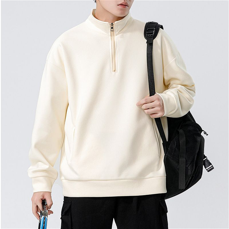 72 Men Wool Sweater Four-pin Thick Warm Round Neck Autumn and Winter Bottoming Knitted