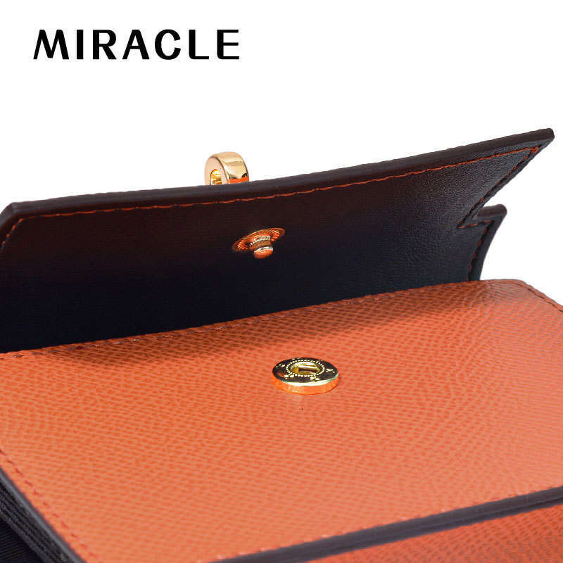 Women's Small Square Solid Color Simple PU High-end Card Holder Korean Style New Compact Large Capacity Multi-card Slot Wallet