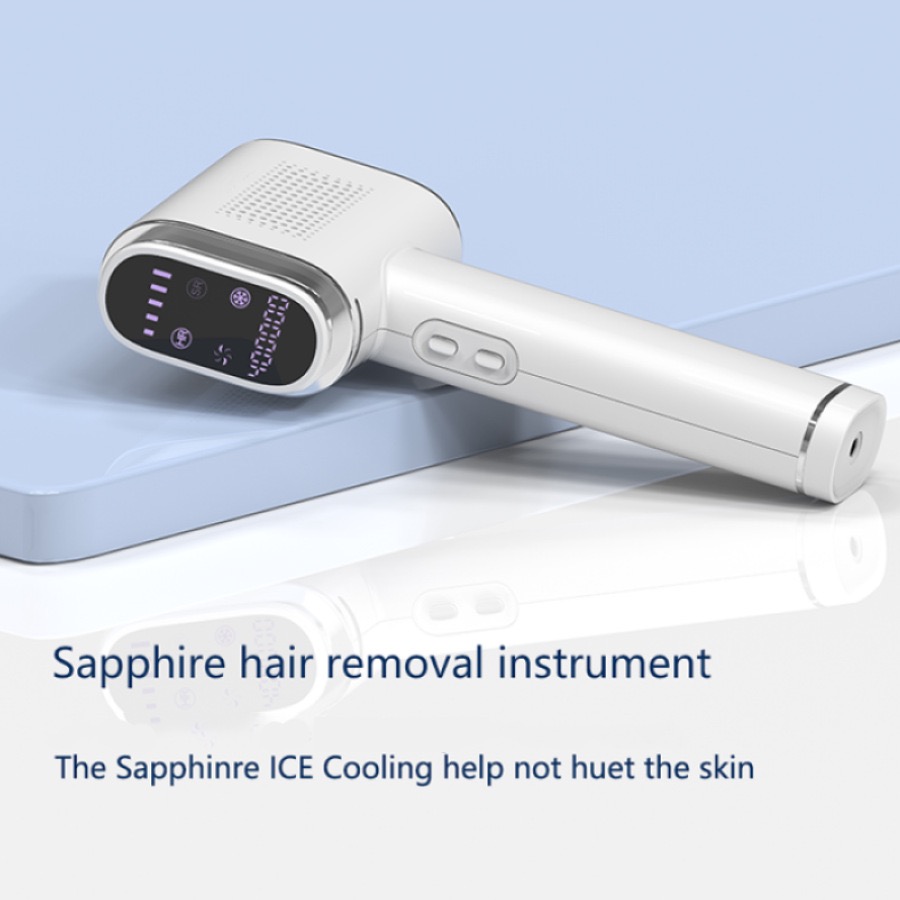 T023K Laser Epilator Sapphire Ice Painless Photon Epilator For Women's Face For Body For Bikini Simple, lightweight and non-abrasive hair removal