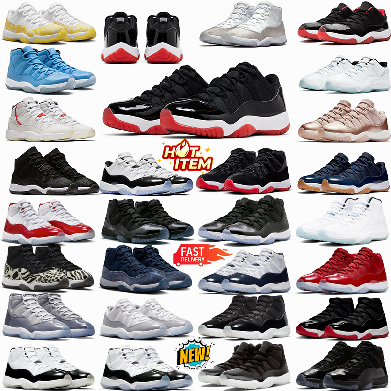2025 Designer free shipping 11 fashion shoe Sneakers mens womens 11s Purple orange red Cherry Rose Gold Jam basketball Shoes Men Women Trainers