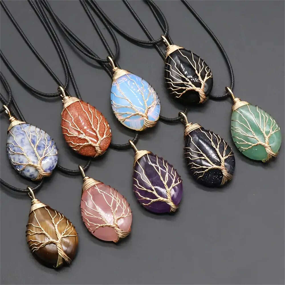 Natural Crystal Sardonyx Tumbled Pendant Raw Stone Polished Freeform Agate Gemstone Necklace Sweater Chain