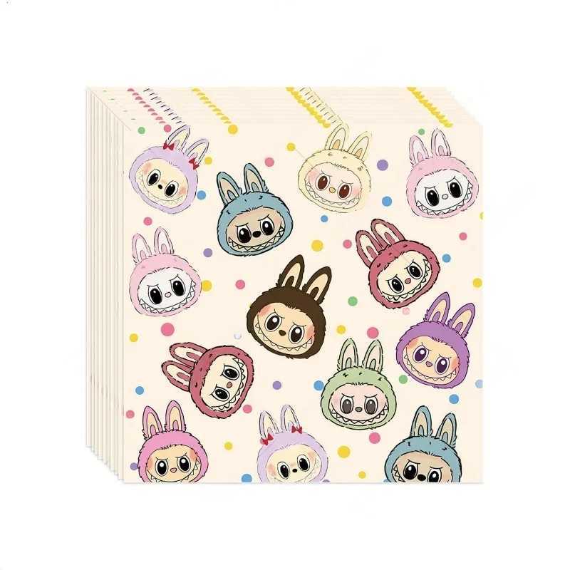 New Arrival The Monster Labubu Anime Peripherals Paper Towel Box Disposable Picnic Cup Tablecloth Room Decoration Birthday Gifts X250612