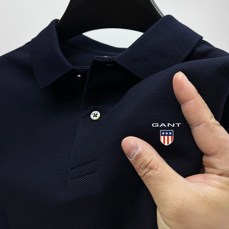 Men's Polos Pure Cotton Luxury Brand Short Sleeved Polo Shirt Summer Fashion Boutique Embroidered Top Casual Business T-shirt
