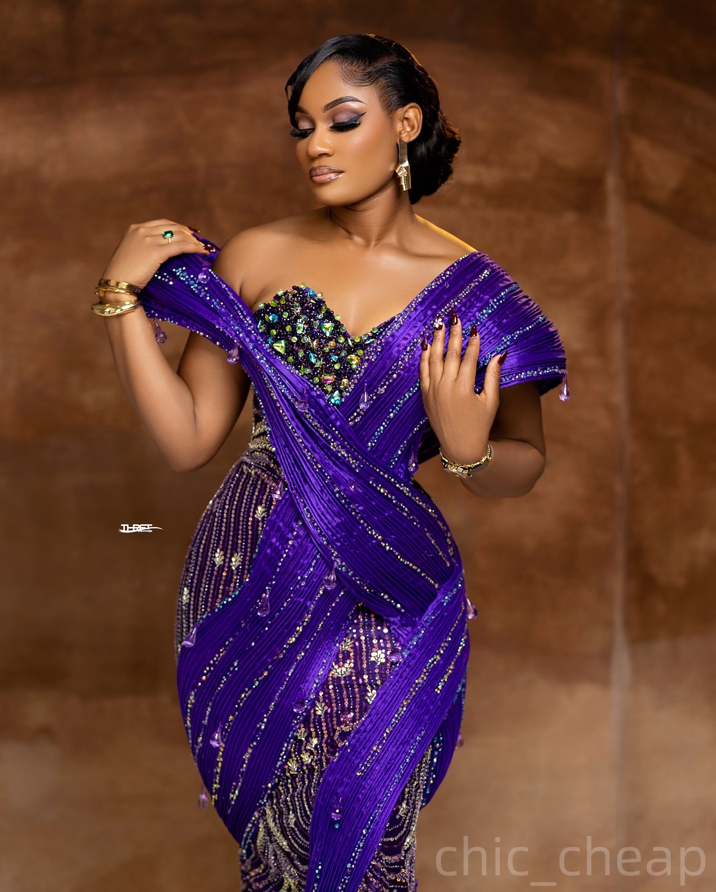 Royal Blue Mermaid Prom Dresses 2025 Beaded Crystals Sequined Sparkly Evening Formal Party Second Birthday Engagement Gowns Plus Size Dress For Specia
