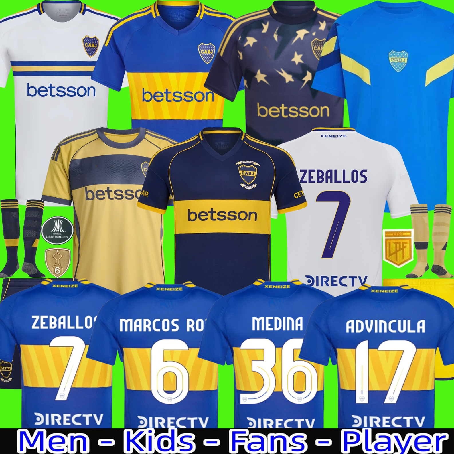 fans player 2025 Boca Juniors soccer Jerseys VILLA SALVIO Men kids Benedetto Salvio camisa de futebol 25 26 football shirt TEVEZ CARLITOS MARCOS ROJO VAZQUEZ CAVANI