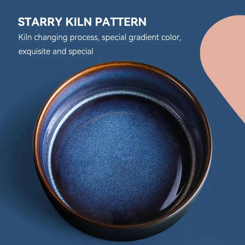 Double Cat Food Bowls with Iron Stand Starry Pet Feeding Bowl Small Puppy Dog Water Eat Accessories Cats Protect Cervical Spine 250612