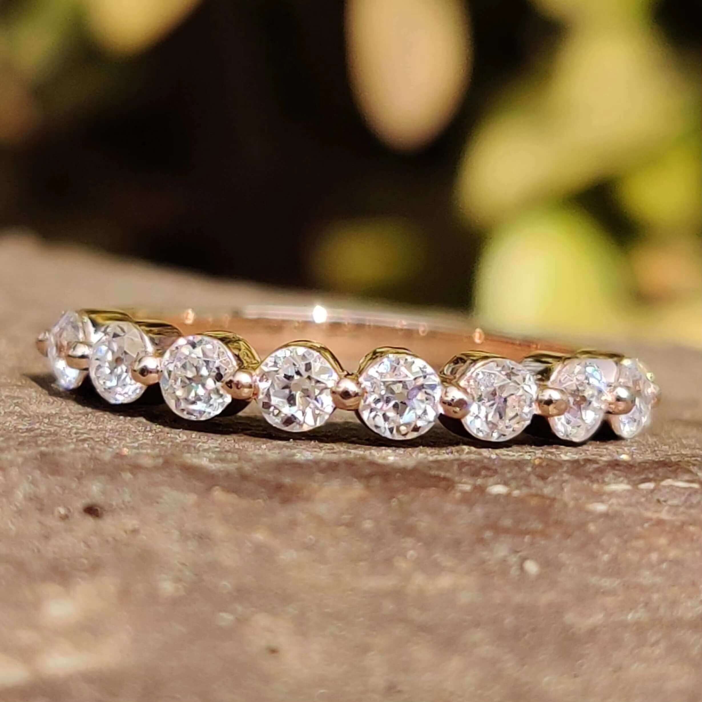 Timeless 14K+VVS Grade Fine Jewellery Customizable Solid Gold Bridal Sets Featuring Sparkling Simulated Diamonds