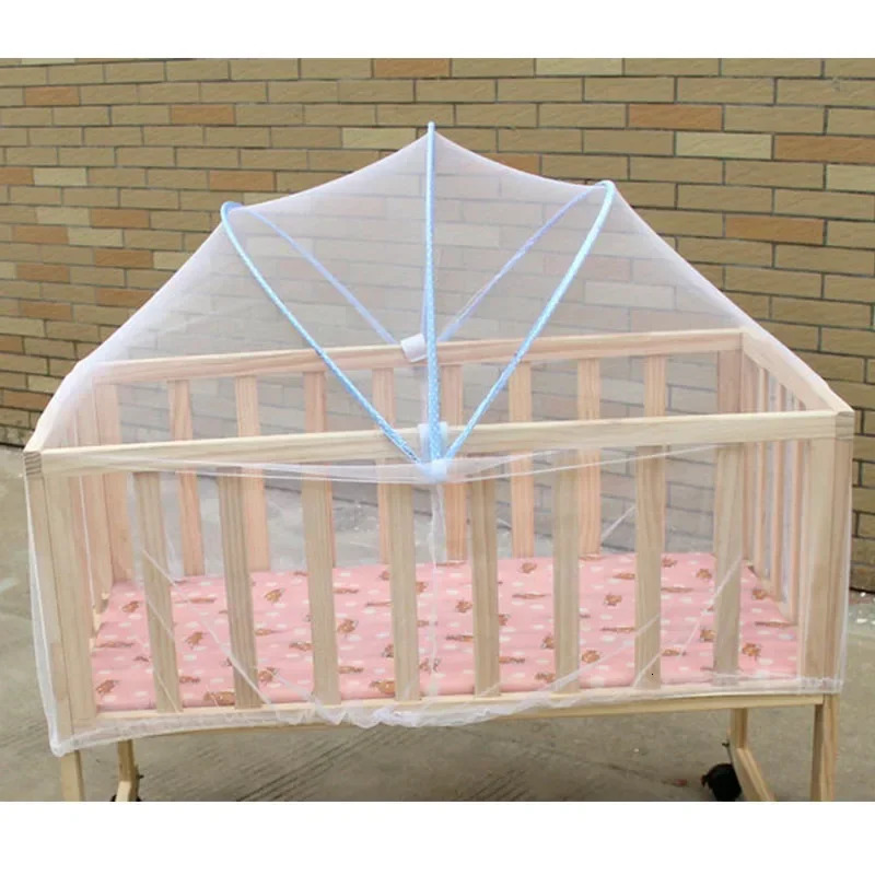 Baby Crib Netting Mosquito Net for Sleeping Bed Mesh Kids Outdoor Folding Portable Cradle Cover 250604z