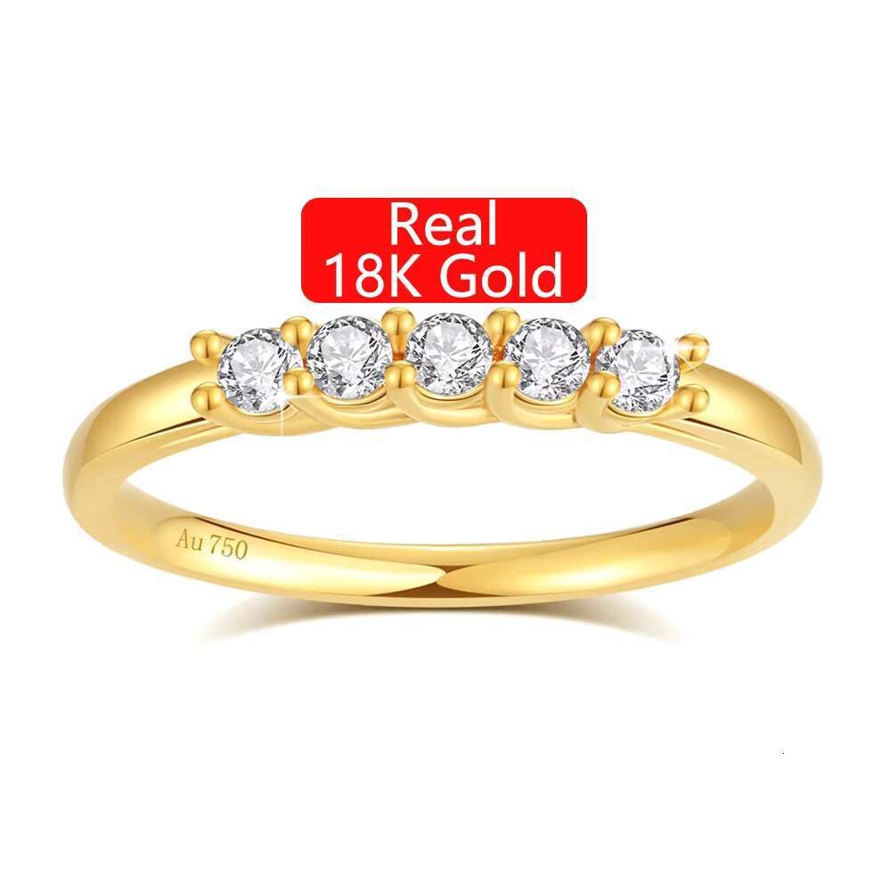 Designer Mini Jewelry Woman Engagement Ring 0.3 ct 5 Moissanite Cat Totem Ring 18K 5D Gold Hollow Bague De En or Mariage