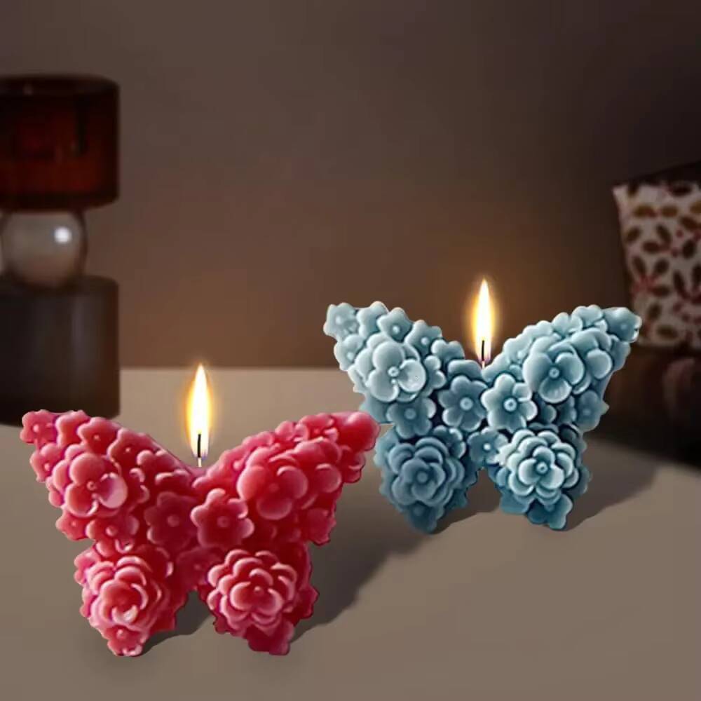 ddmynov Flower Butterfly Silicone Molds for Baking DIY Epoxy Resin Crafts Hanging ice maker Decoration Aromatherapy Mold Candle Making Supplies