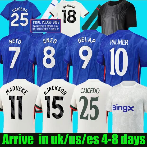 24 25 26 CAICEDO Nkunku PALMER soccer jerseys 2025 Enzo Cucurella football shirt men kids N.JACKSON SANCHO neto Guiu Adarabioyo JAMES COLWILL